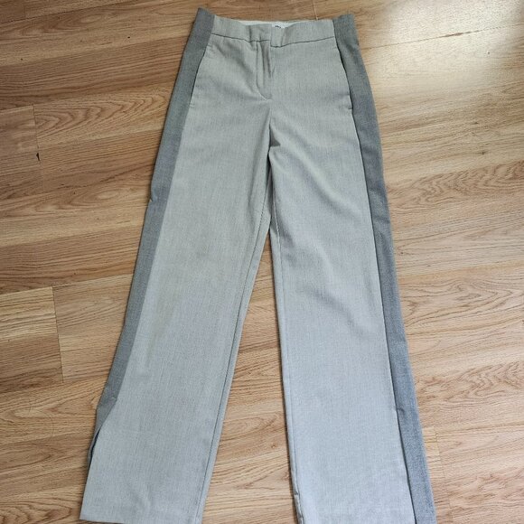 Mango Pants - MANGO tailored contrast pants in gray